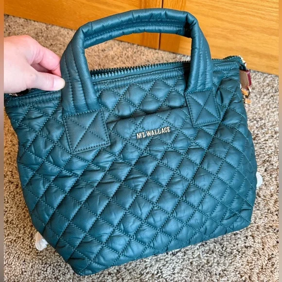 NWT MZ Wallace Small Sutton Deluxe - Emerald - Picture 3 of 6